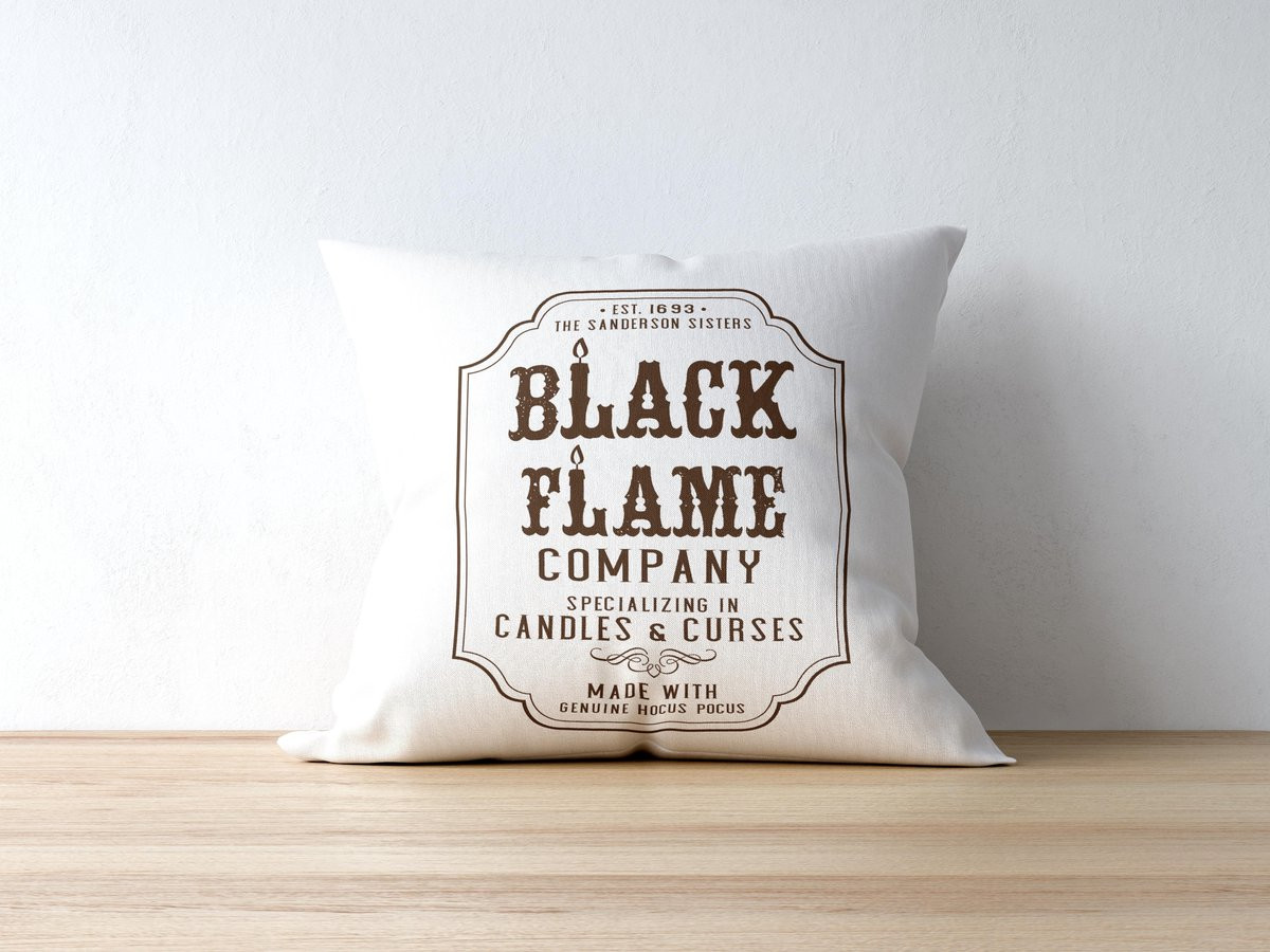Black Flame Candle Company Hocus Pocus Sanderson Sisters Sierkussen voor Halloween Decoratie