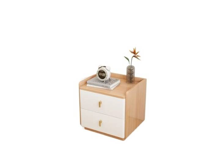 YCCHAH Bett mit Stauraum Nachttisch Aus Schiefer, Komplett Massivholz, Moderner, Einfacher Kleiner Schrank Desktop(A)
