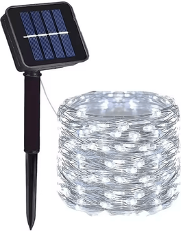 Inspire Essentials SunGlow Solar Fairy Lights Outdoor String With 8 Lighting Modes 31m 300led white 1pcs