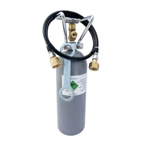 Compleet CO2-set voor Sodastream Wassersprudler met 2 kg CO2-fles, 1-weg slangenset, snelle koppeling TR21x4 en W21.8 koolzuursleutel