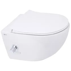SAT Infinitio Hänge-WC mit Bidetfunktion und Softclose-Sitz waagerechter Abgang SATINF011RREXPBFCT