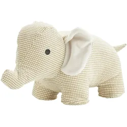 como Türstopper  Elefant , beige , Polyester , Maße (cm): B: 17 H: 18