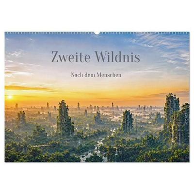 Zweite Wildnis - Nach dem Menschen (Wandkalender 2027 DIN A2 quer), CALVENDO Monatskalender