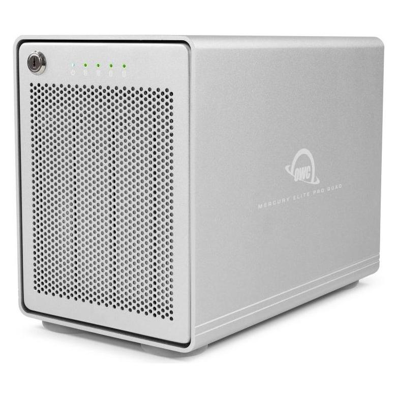 OWC Mercury Elite Pro Quad - HDD-Gehäuse - 2.5/3.5 Zoll - Serial ATA III - USB Konne (2.5", 3.5") (OWCMEQCTJBT00)