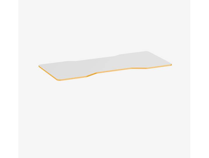 Gaming Tischplatte Weiß Cockpit Topweiß Sundown 1800 x 800 x 19 mm