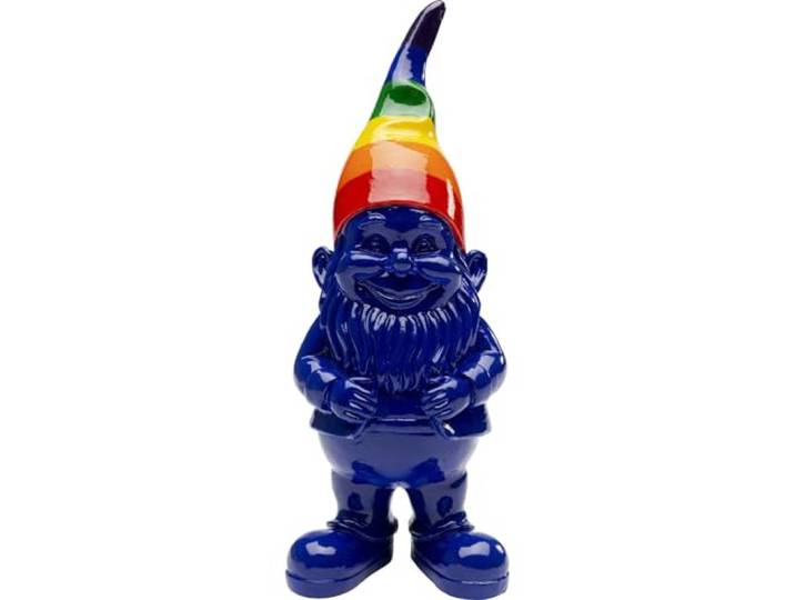Kare Deco Beeldjes, Kunststeen, Blauw, 21x7,5x7,5