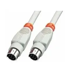 Lindy 8 Pin Mini DIN Cable 2 m Paralleles Kabel Grau