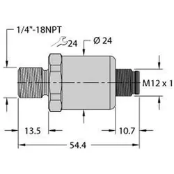Turck Drucktransmitter PT100PSIG1103I2H1143