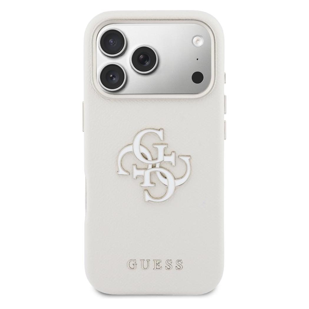Guess - Hardcase Resin Logo (GUHCP17L5PS4RGGE) - iPhone 17 Pro - Beige (Apple iPhone 17 Pro) (66528579)