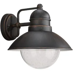 Philips, Gartenbeleuchtung, 1748086PN Wandleuchte Damascus E27 60W Schwarz (E27, IP44)