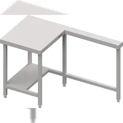 Stalgast Kassenstation mit Arbeitsfläche links 1400x750x880 mm Edelstahlarbeitsplatte