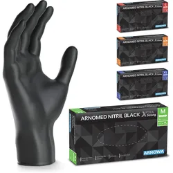 Arnomed Nitril Midnight Black - Größe L 100 ST
