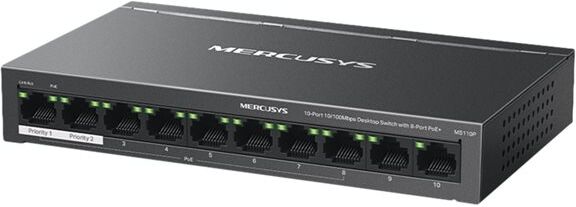 Mercusys MS110P 10-Port Network Switch