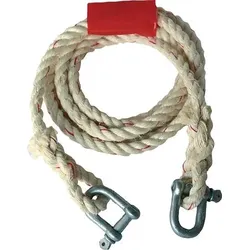 Auto-Abschleppseil 2500kg Sisal Schäkel/Schäkel L.400cm D.16mm - 10283