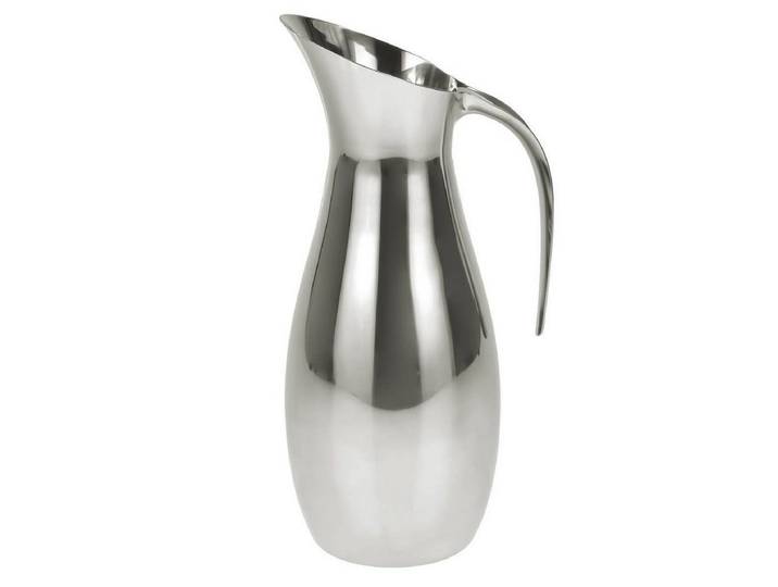 Zone Denmark Karaffe Rocks, 30cm hoch, 1.7 Liter Volumen, mit Griff, aus Stahl