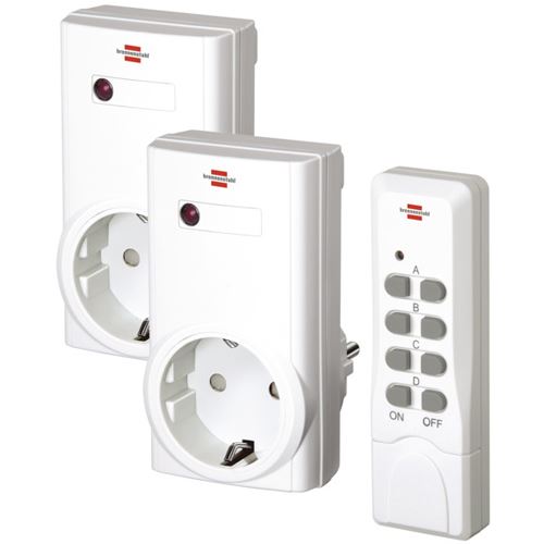 Brennenstuhl Funkschalt-Set 2-fach RCS 1000N Comfort, weiß, IP20