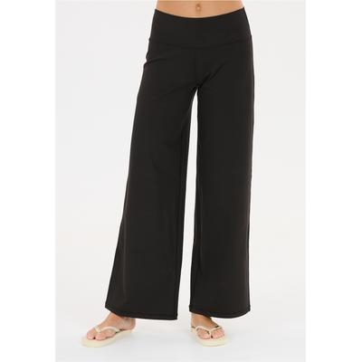 Stoffhose ATHLECIA "Berrty", Damen, Gr. 40, EURO-Größen, schwarz, 80% Polyamid, 20% Elasthan, unifarben, lang, Hosen Stoffhose, in atmungsaktiver Qualität