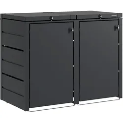 Hörmann Juno Mülltonnenbox Modern, Anthrazitgrau