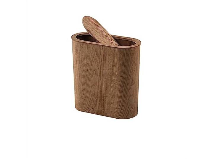 Papierkorb Nordic Crevice Holz Mülleimer Hause Wohnzimmer Schlafzimmer Küche Badezimmer Kreative Lücke Schmale Papierkorb Küchenabfalleimer (Color : A, Size : S)