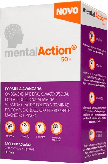 MentalAction 50+ 30 cápsulas + 30 comprimidos