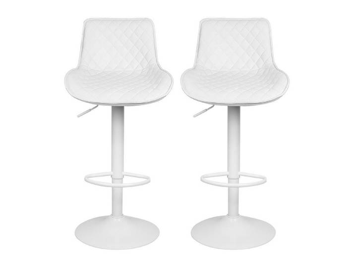 JEOBEST Barhocker Barstühle Höhenverstellbar 360° Drehbar, Ergonomischer Hocker im Bar (2er Set), Küchenhocker PU-Leder, Die Vergrößerte Sitz 49x38 cm
