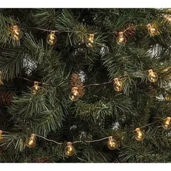 Weihnachtsbaumbeleuchtung mit 80 LED-Kugellampen 6,4m