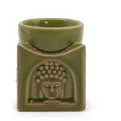 Square Buddha Burner - Light Jade