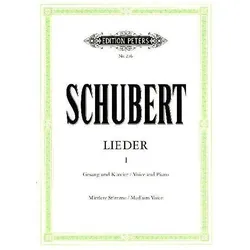 Lieder, Band 1, mittlere Stimme, Fachbücher von Franz Schubert, Max Friedlaender
