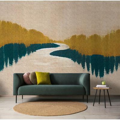 Fototapete LIVING WALLS "Walls by Patel 5 Fototapete Wald- & Berglandschaft", beige, B:5m H:0m L:2,7m, Vlies, Tapeten, Wald- & Berglandschaft auf 200 g/m² Premium-Vlies
