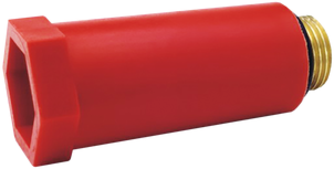 U.S.H, Bielefeld USH Baustopfen 025001 1/2", rot, Messinggewinde