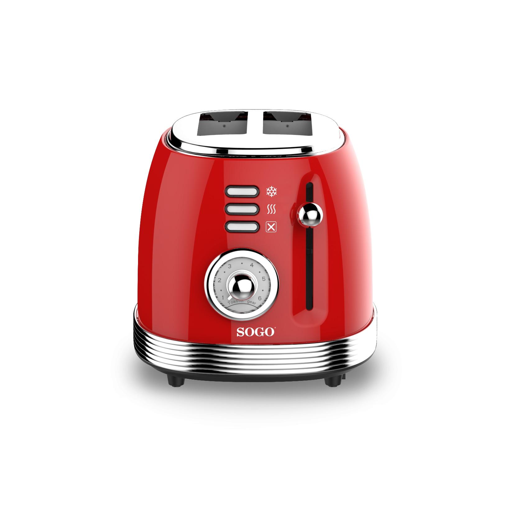 SOGO RETRO Serie Toaster rot