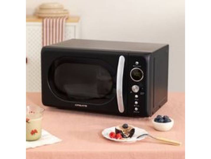 Micro-ondes rétro - Create - 20L - Gril 900W - Écran LCD - Facile à nettoyer