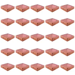 25x Pfostenkappe Kupfer 91 mm Pyramide Abdeckkappe für Pfosten 9 x 9 cm