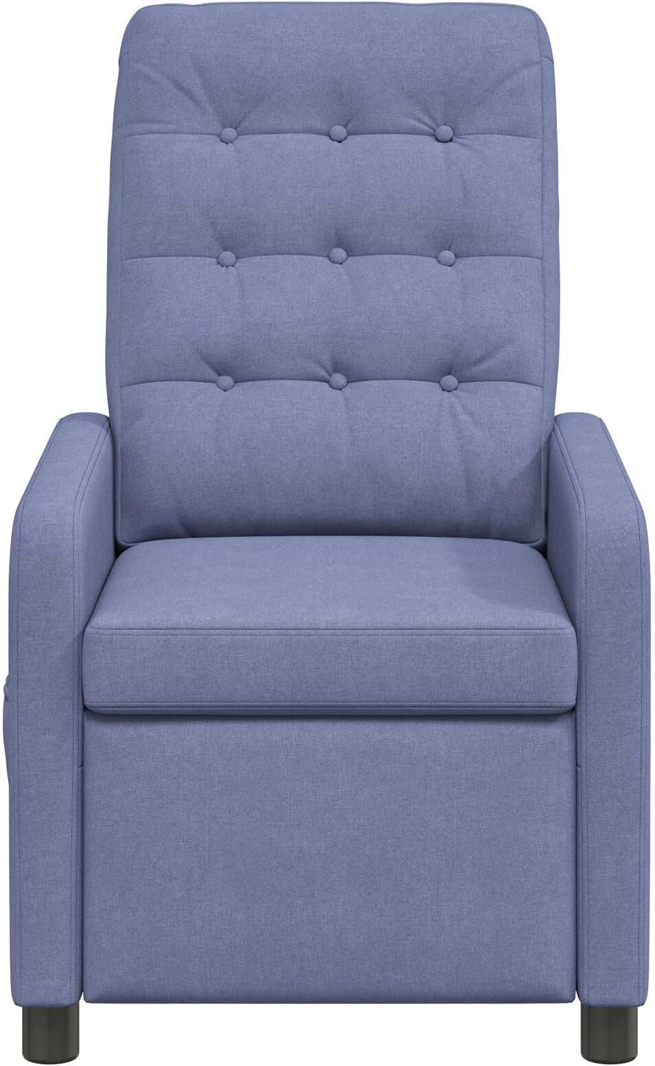 vidaXL Fauteuil inclinable Bleu denim 65 x 93 x 102 cm Tissu