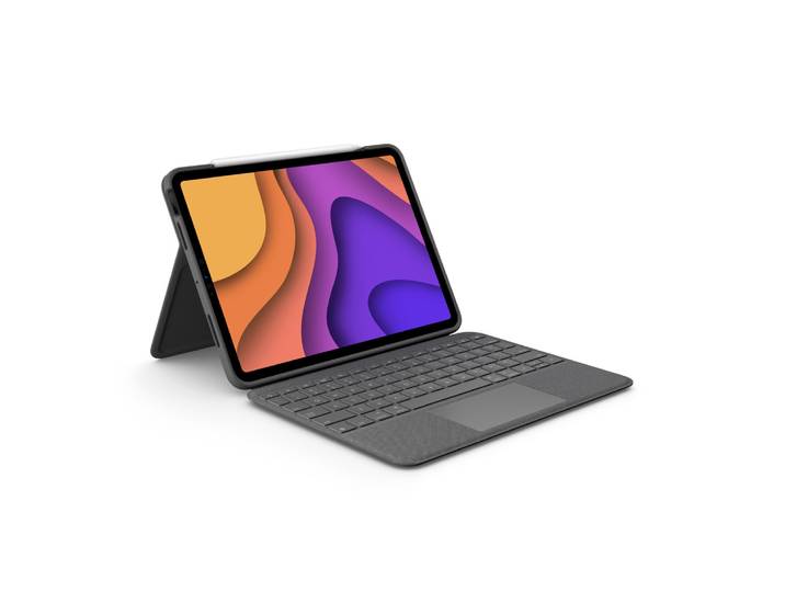 Logitech Folio Touch, AZERTY, Français, Trackpad, 1,8 cm, 1 mm, Apple 920-009958