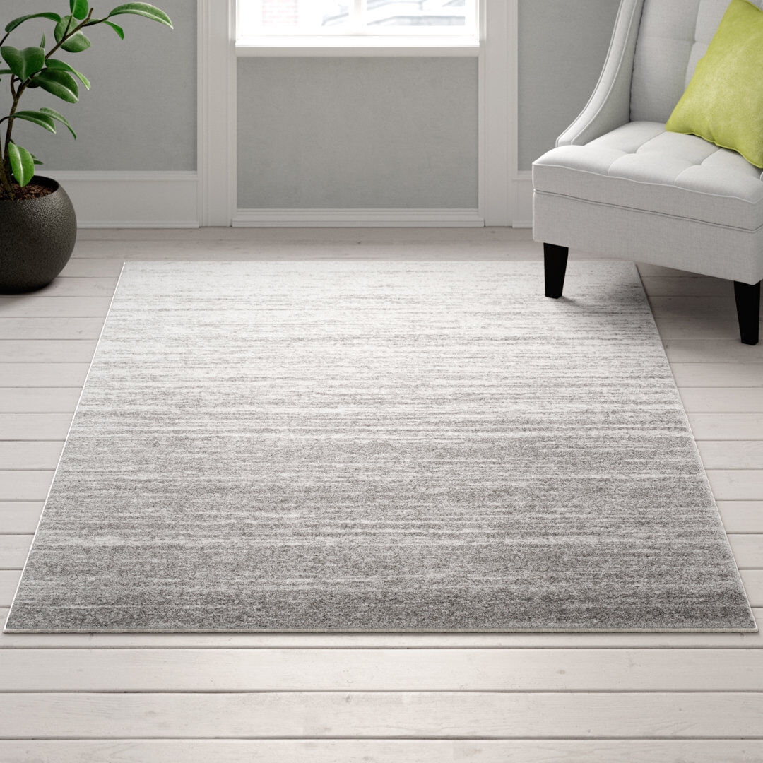 Wade Logan Canup Ombre Area Rug Gray Rectangle 155 x 229 cm