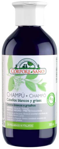Corpore Sano Champú a la Henna para Cabellos Blancos y Grises - 300