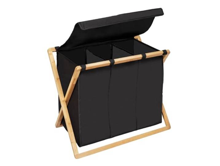 WENKO Wäschesammler Trio mit 3 Fächern (je 31 Liter)