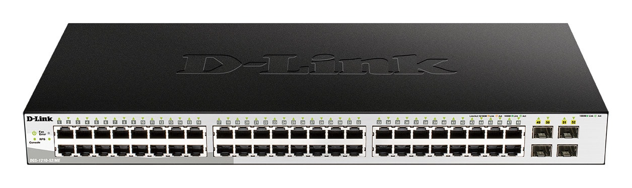 D-Link DGS-1210-52/ME/E Smart Managed Switch (48x Gbit, 4x SFP)