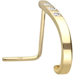 14/18 Karat Gold Nasenstecker 3 MOISSANITE
