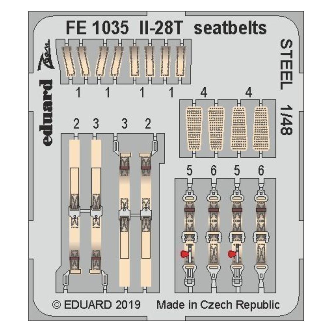 Eduard Il-28T seatbelts STEEL for Bobcat (FE1035)