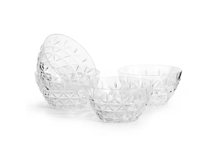 Sagaform Bol Picknick Lot de 4 Transparent