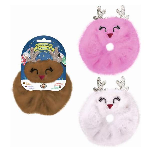 Trendhaus MAGIC MOMENTS SNOW FRIENDS Haargummi Rentier, 3-fach sortiert (Haargummi) (966575)