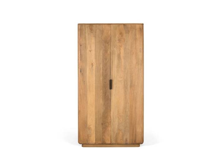 Armoire en bois de manguier aux coins arrondis