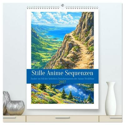 Stille Anime Sequenzen (hochwertiger Premium Wandkalender 2027 DIN A2 hoch), Kunstdruck in Hochglanz