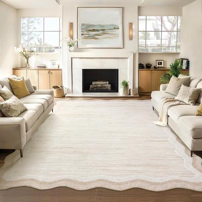 "Garvee Modern 10'X13'Area Rug,Solid Color Low Pile Stain Resistant Rug - 2'3"" x 12' Runner"