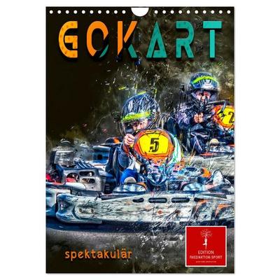 Gokart spektakulär (Wandkalender 2027 DIN A4 hoch), CALVENDO Monatskalender