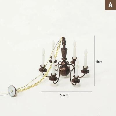 Uplift Treasures Mini LED Dollhouse Ceiling Chandelier Light a