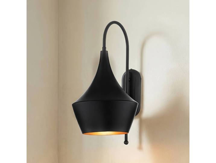 Wandleuchte Olaf ROYALTECH, dimmbar, schwarz, für Wohn- / Esszimmer, Metall