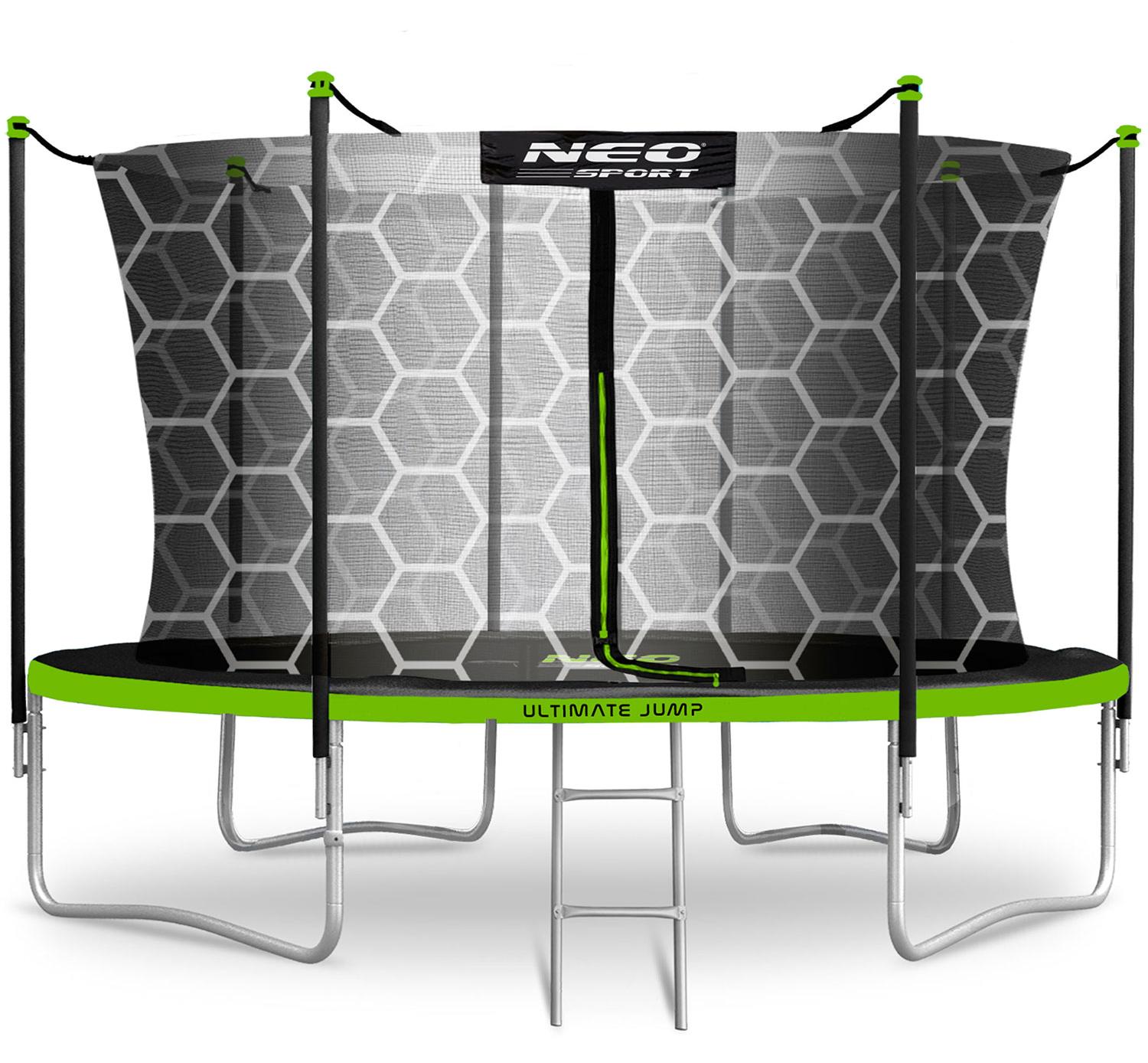 Neo-Sport Gartentrampolin (404 cm) mit Innennetz und Leiter